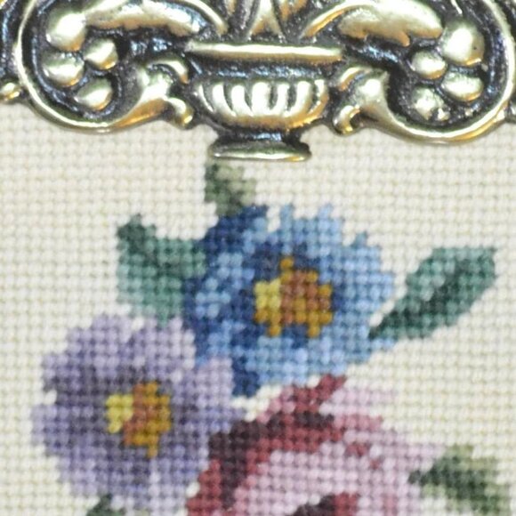 Beautiful Vintage Handmade Needlework Bell Pull Chimney Flu Pull Wall Decor - Picture 3 of 8